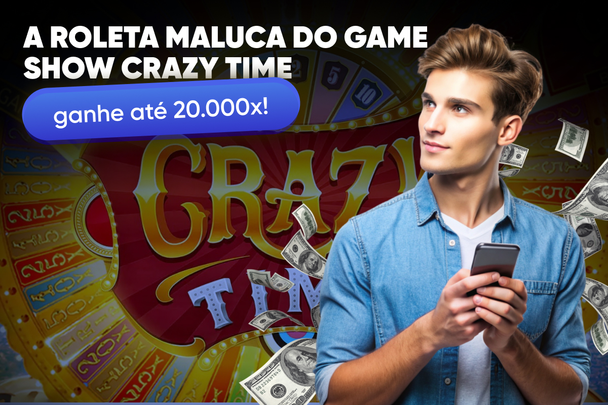 A Roleta Maluca do Game Show Crazy Time: ganhe até 20.000x!