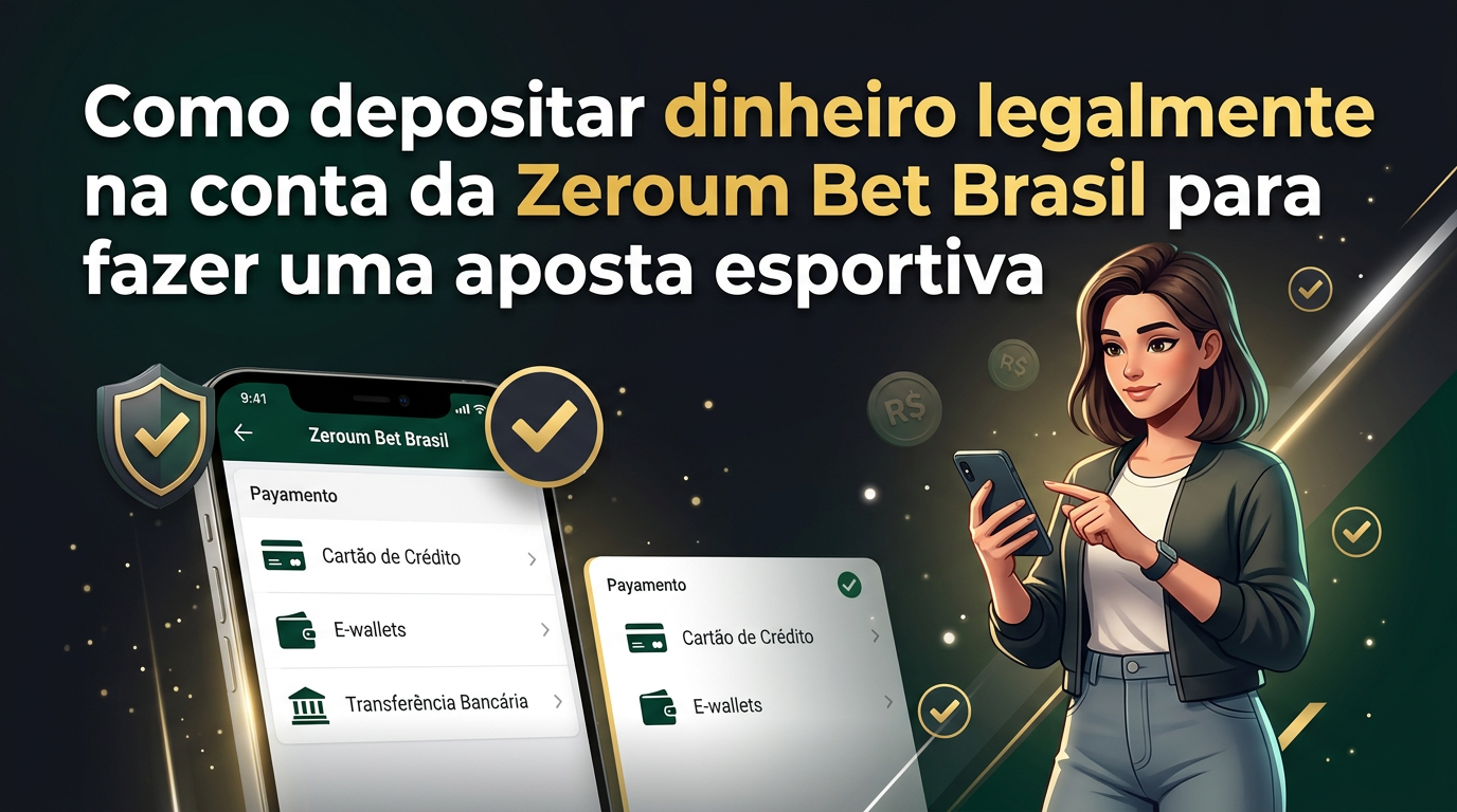 Como depositar dinheiro legalmente na conta da Zeroum Bet Brasil para fazer uma aposta esportiva