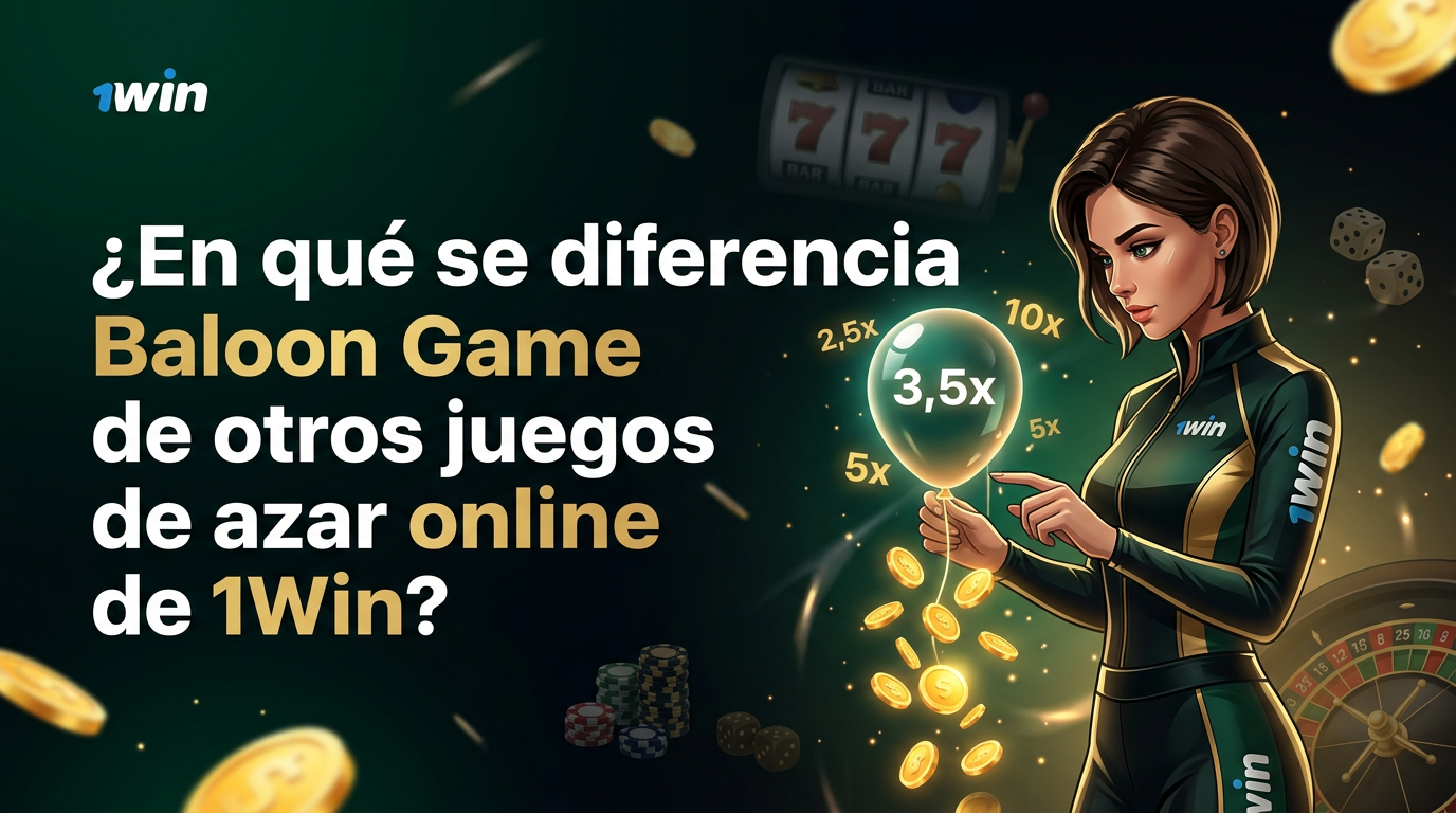 ¿En qué se diferencia Baloon Game de otros juegos de azar online de 1Win?